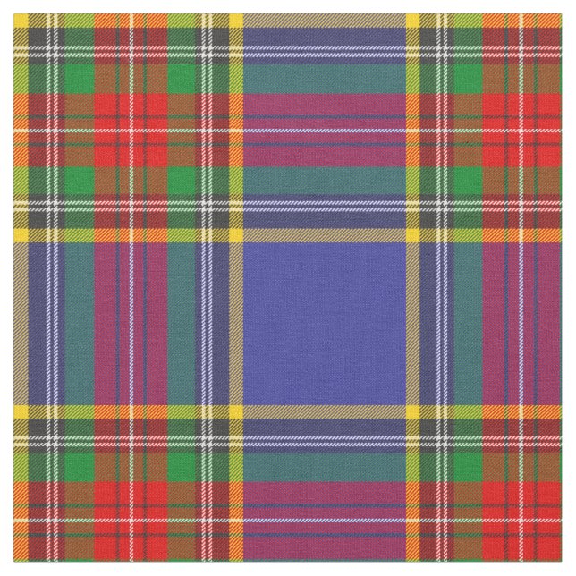 Tela  Patrón escocés MacBeth Tartan Plaid (De cerca)
