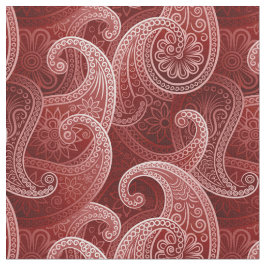 Tela Patrón exótico de Red Paisley