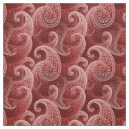 Tela Patrón exótico de Red Paisley