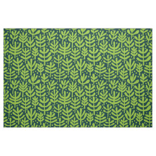 Tela Patrón Fern - Verde marciano sobre verde oscuro
