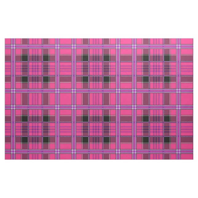 Tela Patrón Flannel Rosa ("Cuarto gordo" (fat quarter))