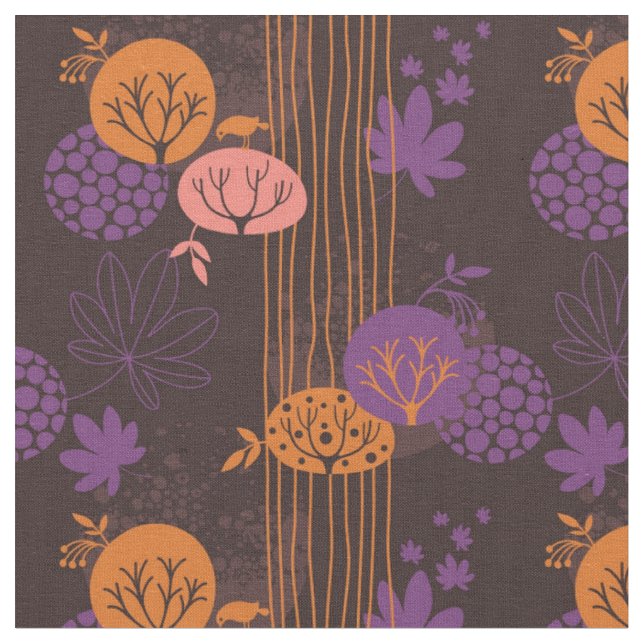 Tela Patrón floral 2 (De cerca)