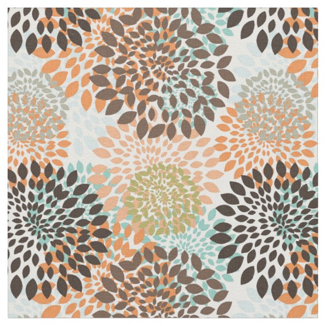Tela Patrón floral 9 (De cerca)