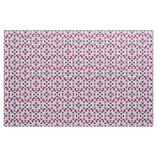 Tela Patrón floral abstracto vibrante