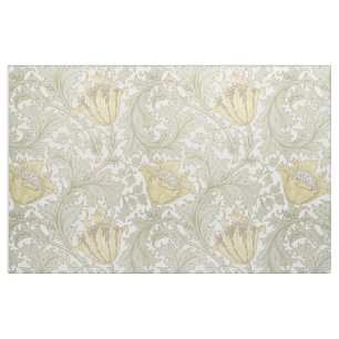 Tela Patrón floral anémico de William Morris