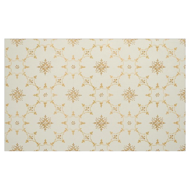 Tela Patrón Floral Antiguo Con Interiores De Fleuron ("Cuarto gordo" (fat quarter))
