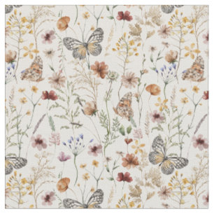 Tela Patrón floral boho