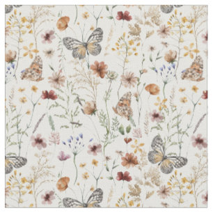 Tela Patrón floral boho