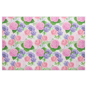 Tela Patrón floral de acuarela