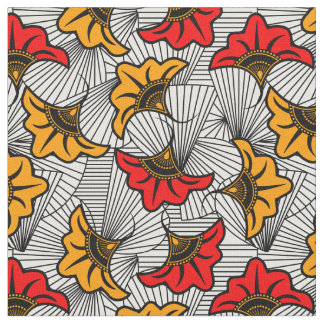 Tela Patrón floral de Ankara africano
