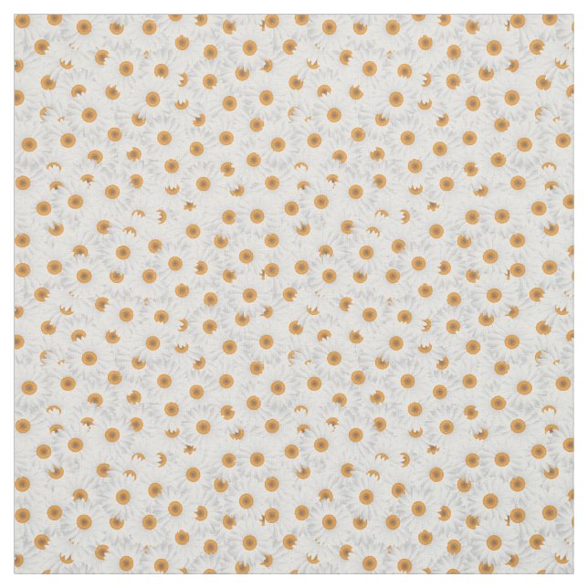 Tela Patrón floral de Chamomile blanco (Retal)