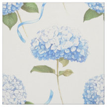 Patrón floral de cinta de hortensia azul