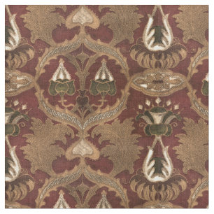 Tela Patrón floral de cuero falso Art Nouveau vintage