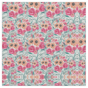 Tela Patrón floral de girasol