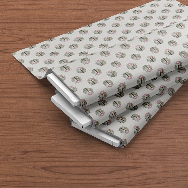 Tela Patrón floral de la Moda del país verde rosado de  (Subido por el creador)