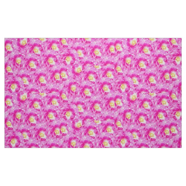 Tela Patrón floral de rosas rosadas ("Cuarto gordo" (fat quarter))