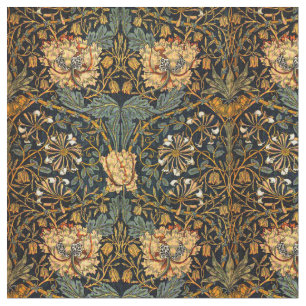 Tela Patrón floral de William Morris Antique Honeysuckl