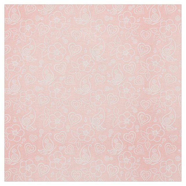 Tela Patrón floral decorativo (De cerca)