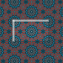 Patrón floral geométrico mosaico antiguo