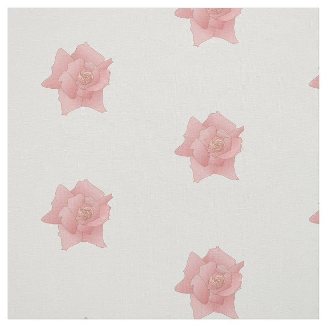 Tela Patrón floral rosa rosa elegante (Retal)