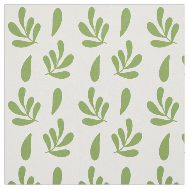 Tela Patrón floral verde (Retal)