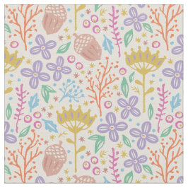 Tela Patrón floral vintage al estilo boho.