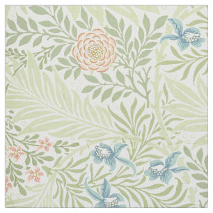 Tela Patrón floral William Morris Larkspur