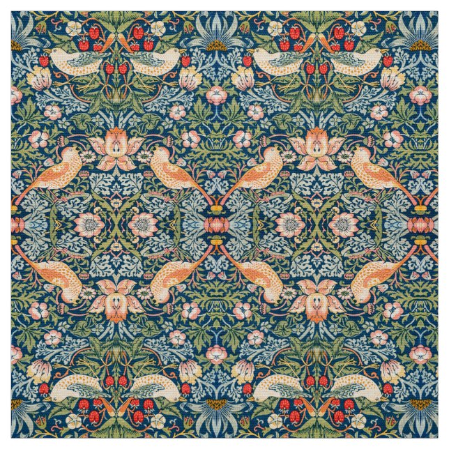 Tela Patrón floral William Morris Strawberry Thief (Retal)