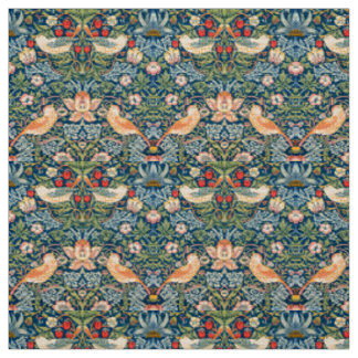 Tela Patrón floral William Morris Strawberry Thief