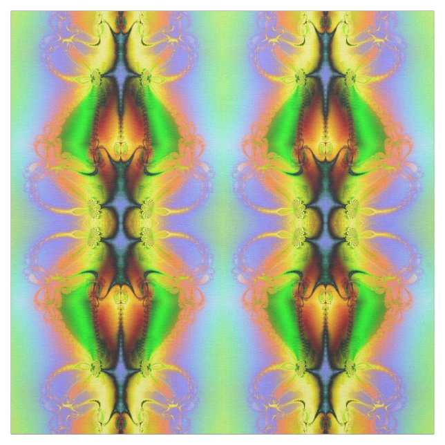 Tela Patrón fractal abstracto moderno (Retal)