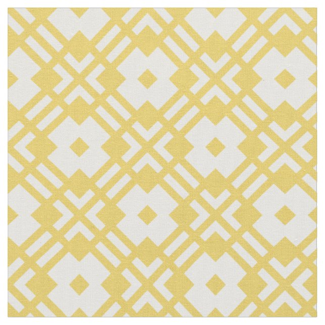Tela Patrón geométrico abstracto amarillo de moda (De cerca)