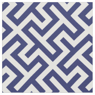 Tela patrón geométrico abstracto azul marino de Moda