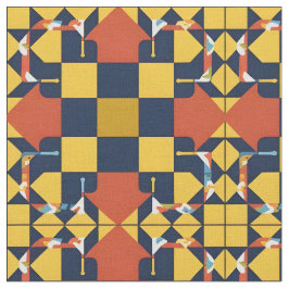 Tela Patrón geométrico abstracto con flechas