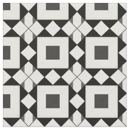 Tela Patrón geométrico abstracto con tonos retro