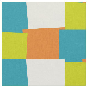Tela Patrón geométrico abstracto de color retro #10