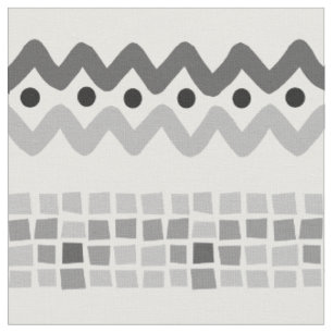 Tela Patrón geométrico abstracto de triángulo gris azte