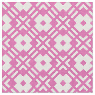 Tela patrón geométrico abstracto rosa de moda