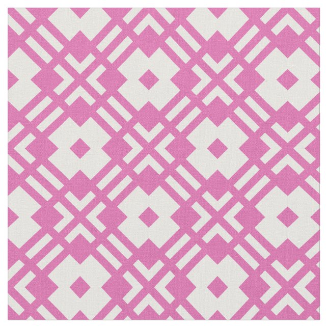 Tela patrón geométrico abstracto rosa de moda (De cerca)