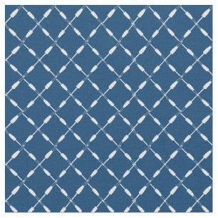 Tela Patrón geométrico de boyas de pesca de madera n