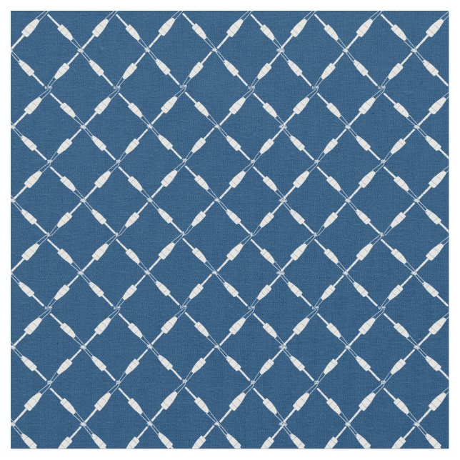 Tela Patrón geométrico de boyas de pesca de madera náut (De cerca)