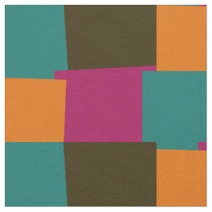 Tela Patrón geométrico de color retro abstracto #3