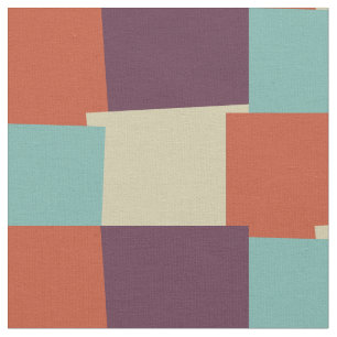 Tela Patrón geométrico de color retro abstracto #4