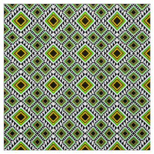 Tela patrón geométrico de estampado africano