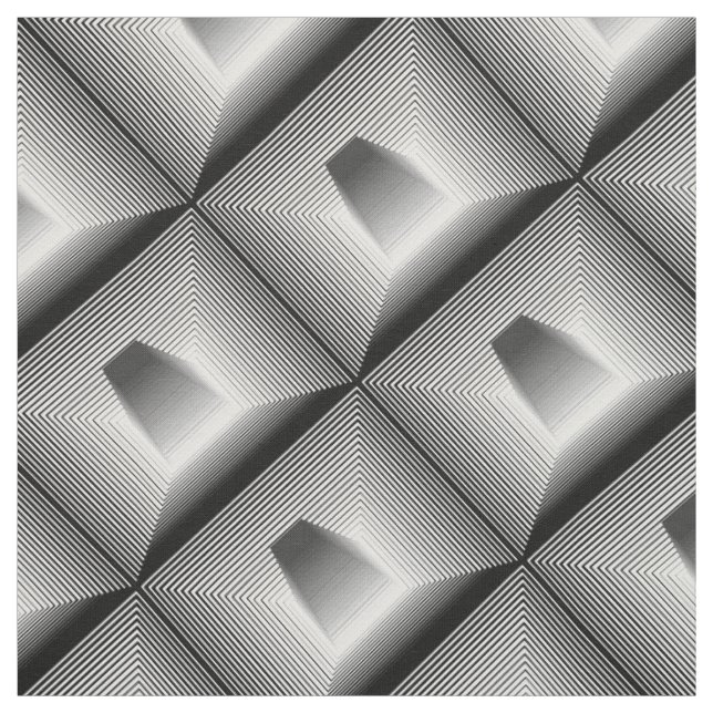 Tela patrón geométrico de ilusión óptica (Retal)