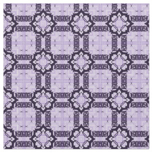 Tela Patrón geométrico de lavanda y violeta