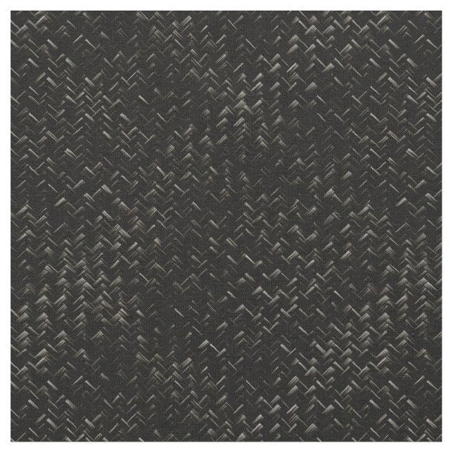 Tela Patrón geométrico de tejido diagonal negro (De cerca)