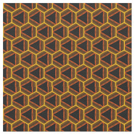Tela Patrón geométrico gráfico Resumen amarillo negro