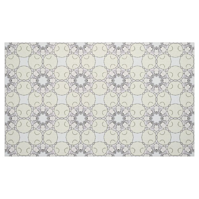 Tela Patrón geométrico gris y lavanda ("Cuarto gordo" (fat quarter))