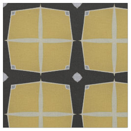 Tela Patrón geométrico moderno amarillo y negro