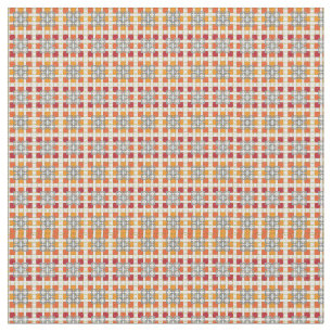 Tela Patrón geométrico moderno de cuadrados Amber